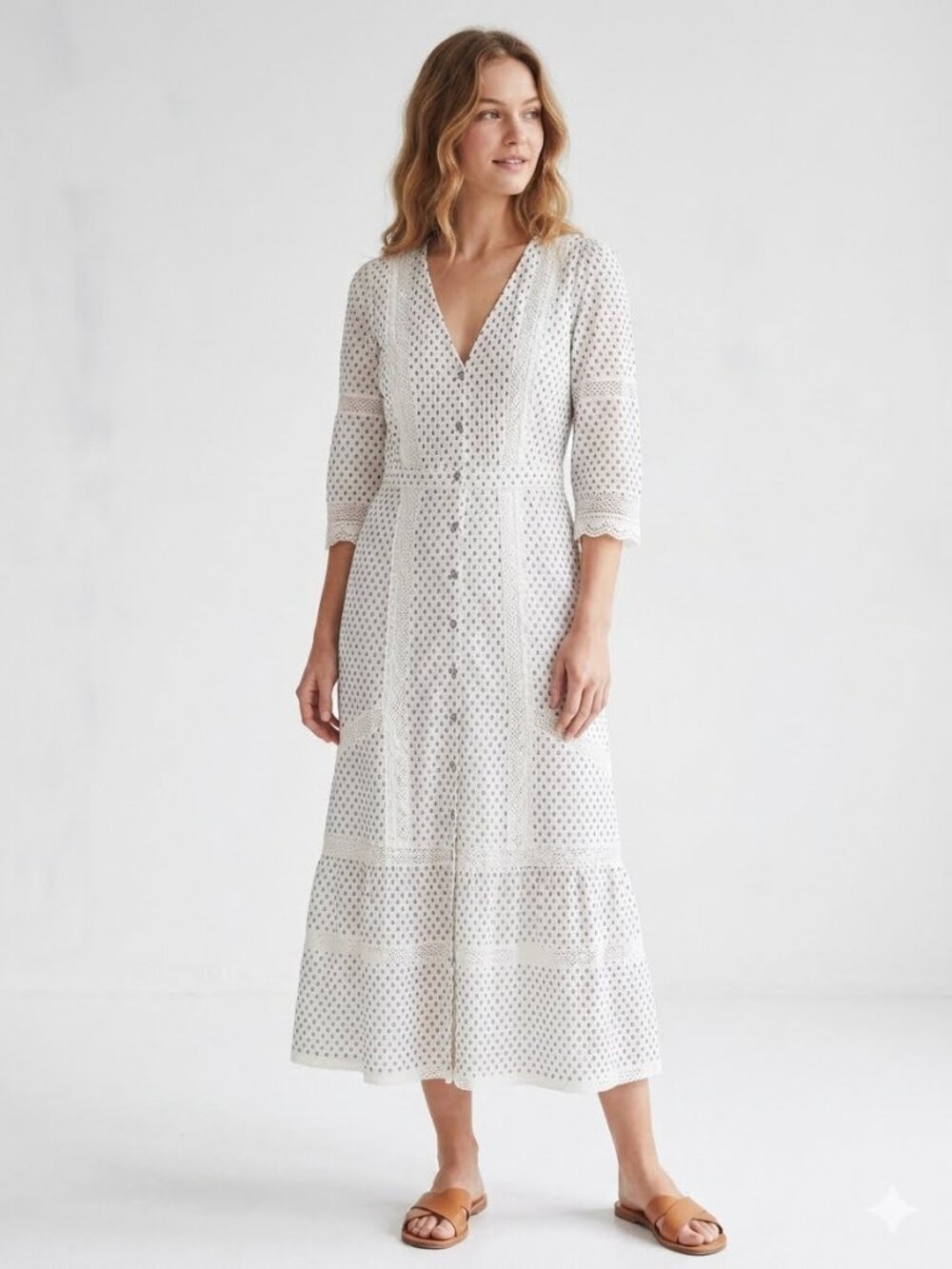 LoveShackFancy Desert Victorian Maxi Dress Size 2